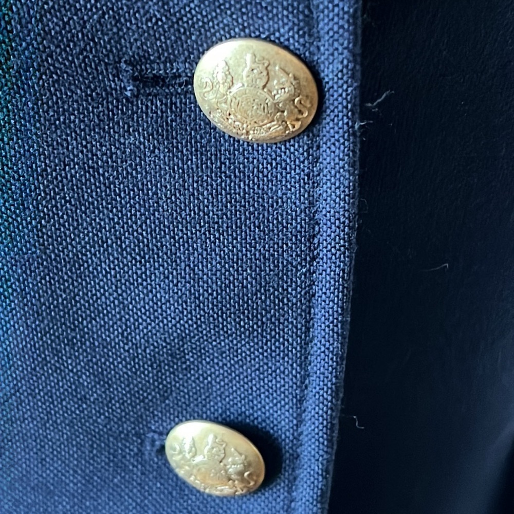 J. Crew Navy Single-Breasted Blazer with Gold Buttons - Picture 3 of 10